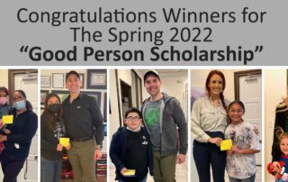 Attorney Ryan Alexander's Spring 2022 "Good Person Scholarship" winners!